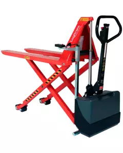 ELECTRIC HIGH LIFT PALLET TRUCK BACK VIEW